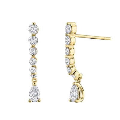 925 स्टर्लिंग सिल्वर व्हाइट Pear Drop Cubic Zircon Earrings for Customer Needs