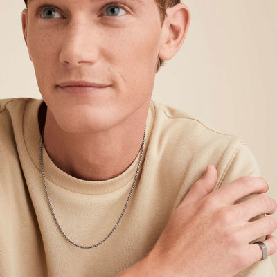 हाथ से बना 18K गोल्ड प्लेटेड गोल बॉक्स नेकलेस चेन, तेज़ शिपिंग और अनुकूलन योग्य लोगो के साथ