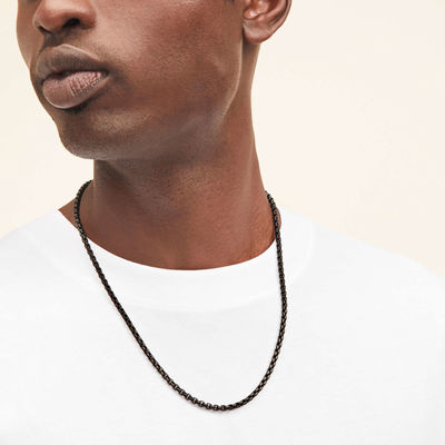 हाथ से बना 18K गोल्ड प्लेटेड गोल बॉक्स नेकलेस चेन, तेज़ शिपिंग और अनुकूलन योग्य लोगो के साथ