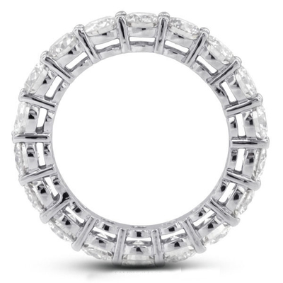 925 स्टर्लिंग सिल्वर 4 मिमी CZ Eternity Band रिंग इको-फ्रेंडली हाँ Plating Rose Gold