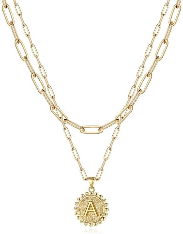 हस्तनिर्मित 925 स्टर्लिंग सिल्वर डबल पेंडेंट पेपरक्लिप स्टैकिंग हार 30 दिन की डिलीवरी के साथ