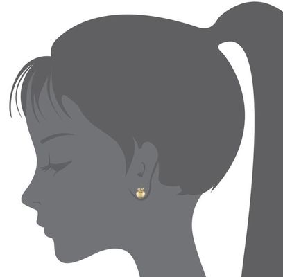 7mm Apple CZ Screw Back Baby Earrings in 925 Sterling Silver Perfect Gift for Babies