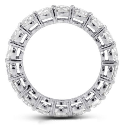 925 स्टर्लिंग सिल्वर 4 मिमी CZ Eternity Band रिंग इको-फ्रेंडली हाँ Plating Rose Gold