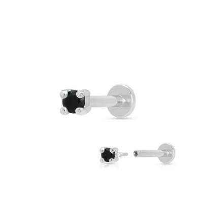 YUNCHENG High Quality Cubic Zircon 925 Silver Flat Back Earrings