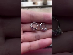 रोडियम लेपित यूनिकॉर्न रंगीन तामचीनी चूचियां किशोरों के लिए बालियां फैशन आभूषण