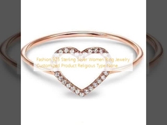 फैशन 925 स्टर्लिंग सिल्वर महिला अंगूठी आभूषण अनुकूलित उत्पाद धार्मिक प्रकार कोई नहीं